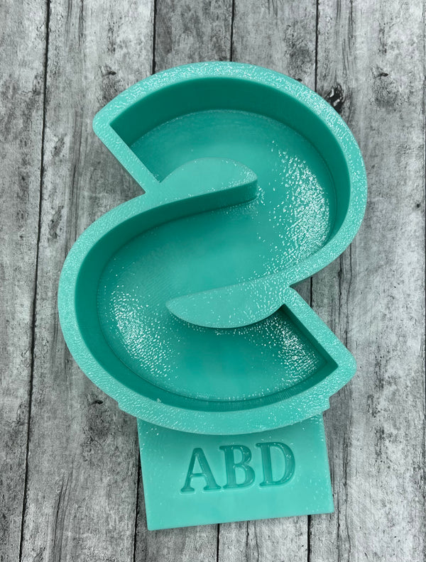 Plain Alphabet Letters Freshie Silicone Mold