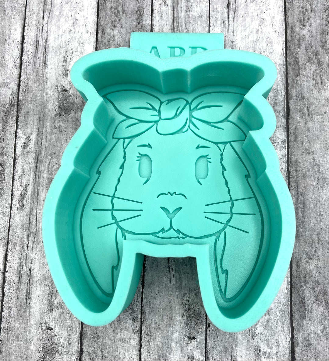 Bunny With Bow Freshie Silicone Mold