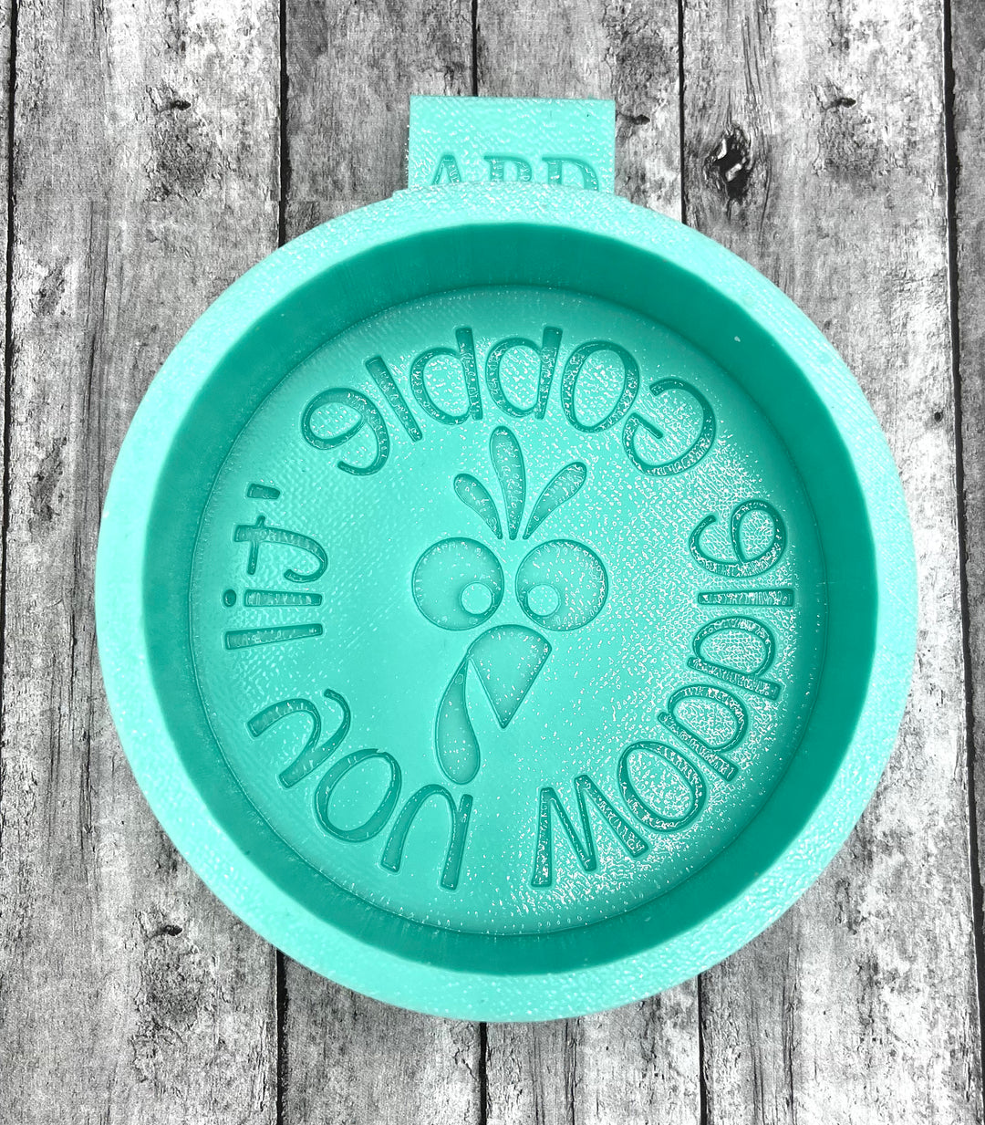 Gobble til you Wobble Circle Freshie Silicone Mold