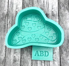 Heart Cowboy Hat Freshie Silicone Mold