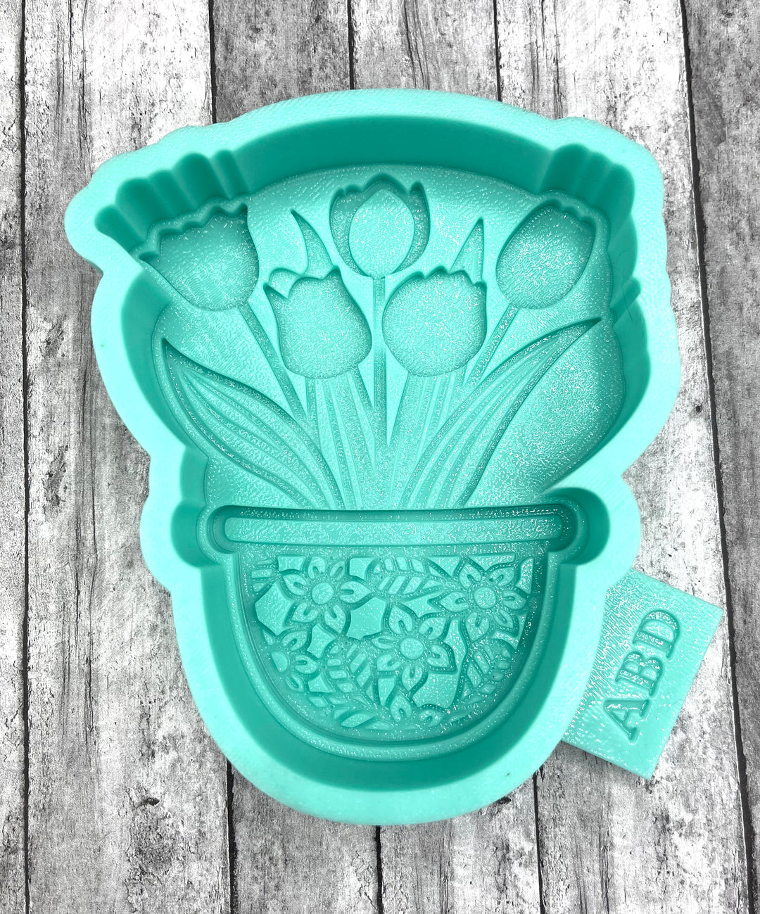 Tulip Flowers in Pot Freshie Silicone Mold