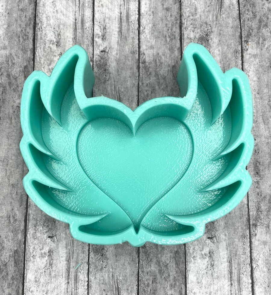 Heart with Wings Silicone Molds