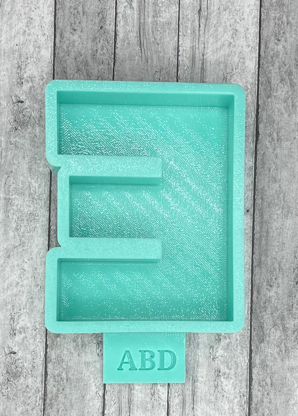 Plain Alphabet Letters Freshie Silicone Mold