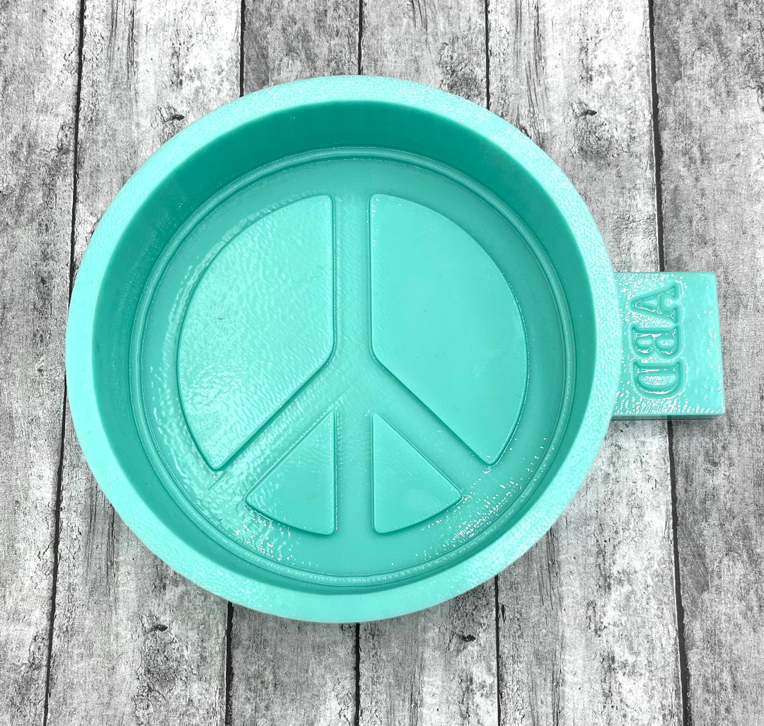 Peace Sign Circle Freshie Silicone Mold