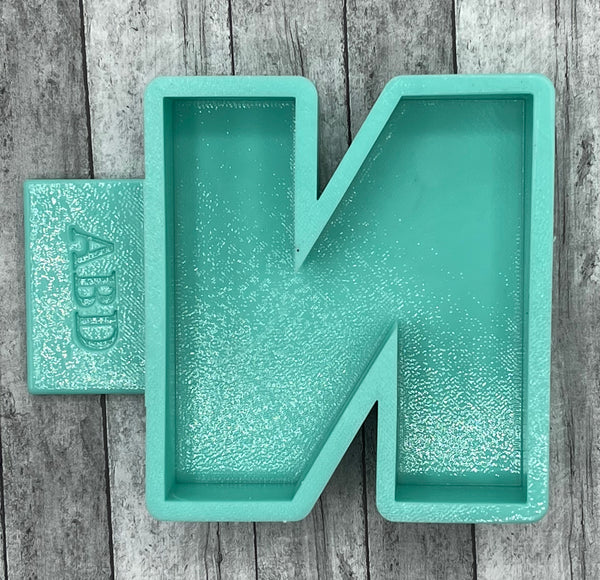 Plain Alphabet Letters Freshie Silicone Mold