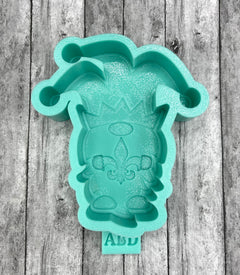 Mardi Gras Gnome Freshie Silicone Mold