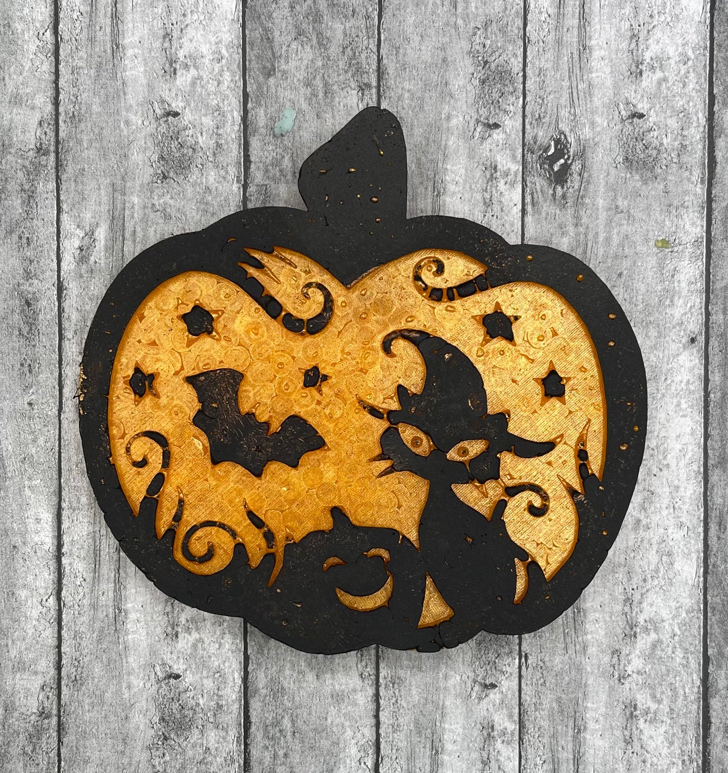 Pumpkin Scene Freshie Silicone Mold