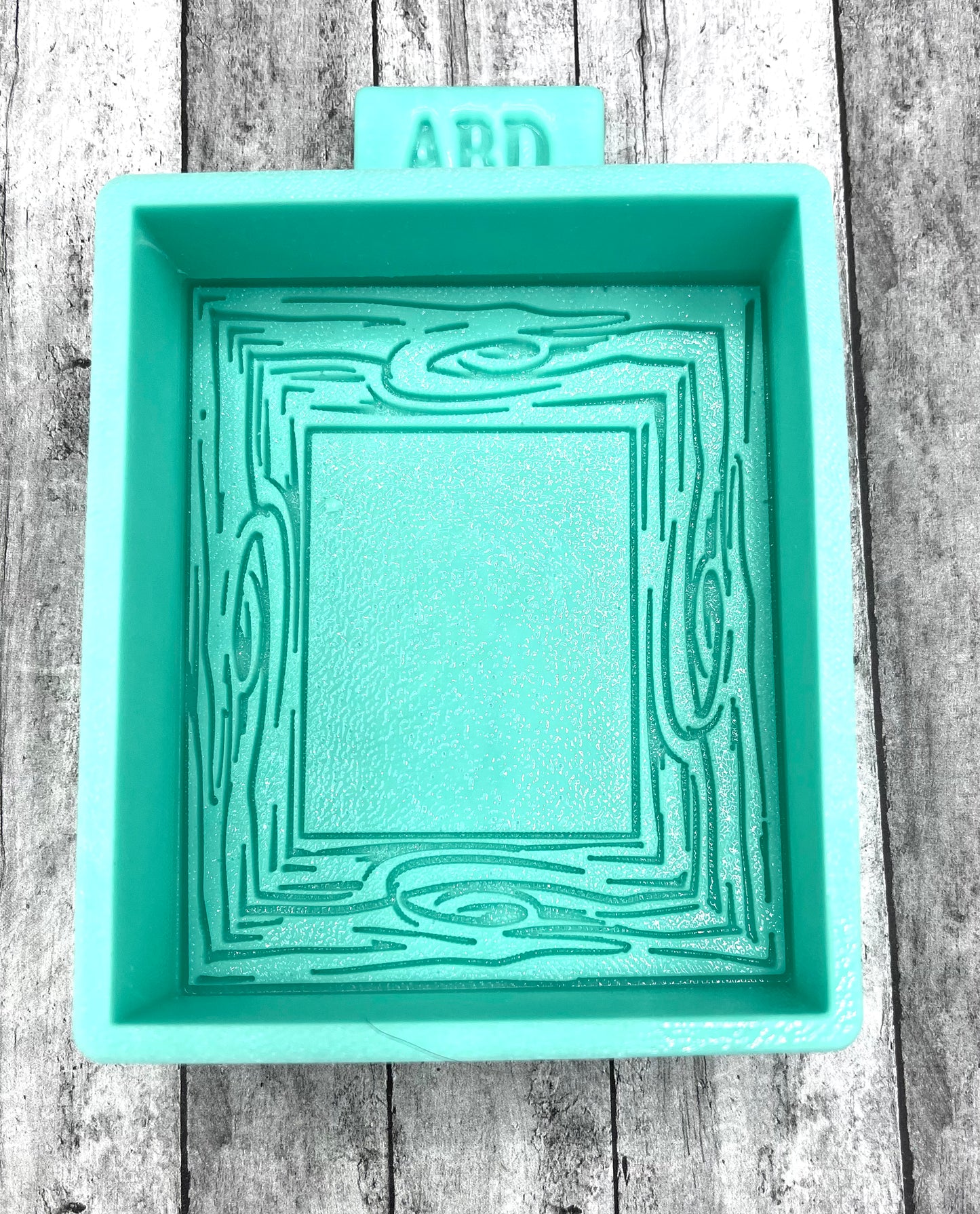 Cardstock Wood Frame Freshie Silicone Mold