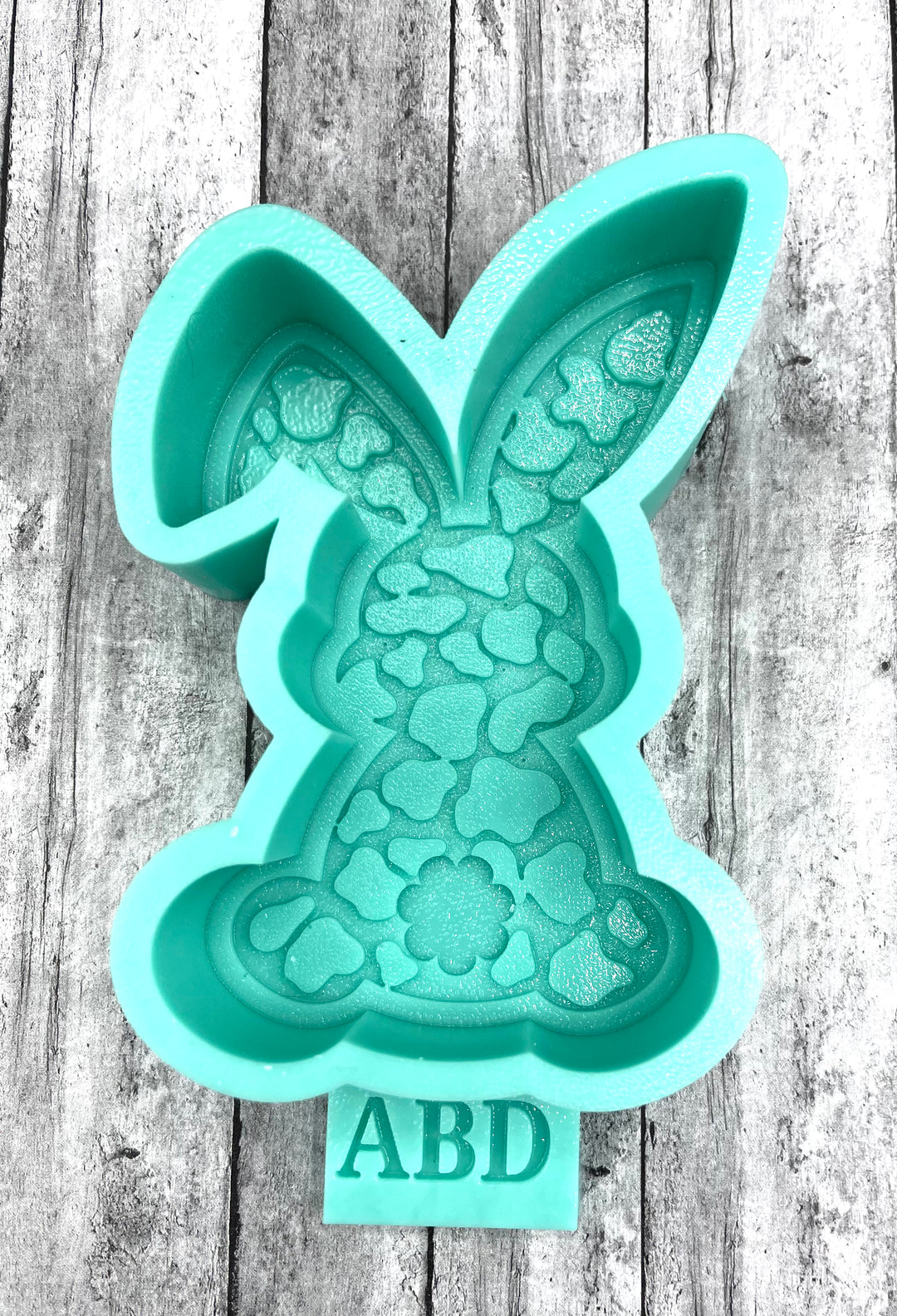 Cow Spotted Easter Bunny Freshie Silicone Mold