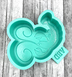 Crawfish Mardi Gras Freshie Silicone Mold
