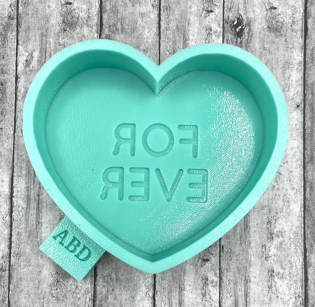 Forever Conversation Heart Freshie Silicone Mold