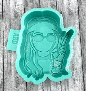 Hippie Girl Freshie Silicone Mold