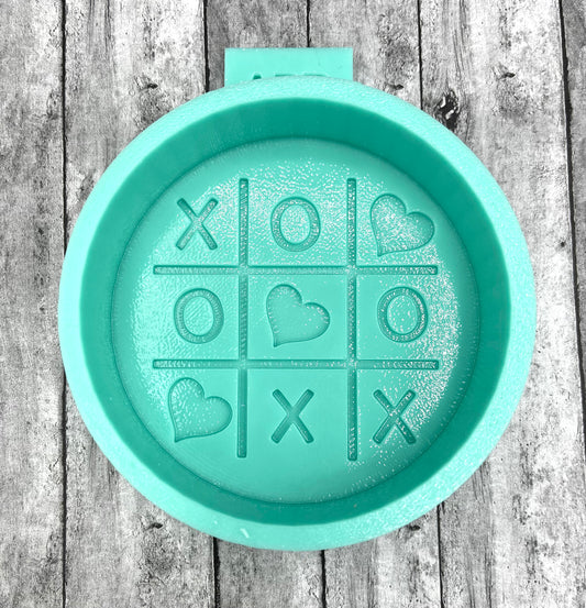 Tic Tac Love Valentine Circle Freshie Silicone Mold