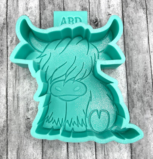 Scottish Highland Cow Freshie Silicone Mold