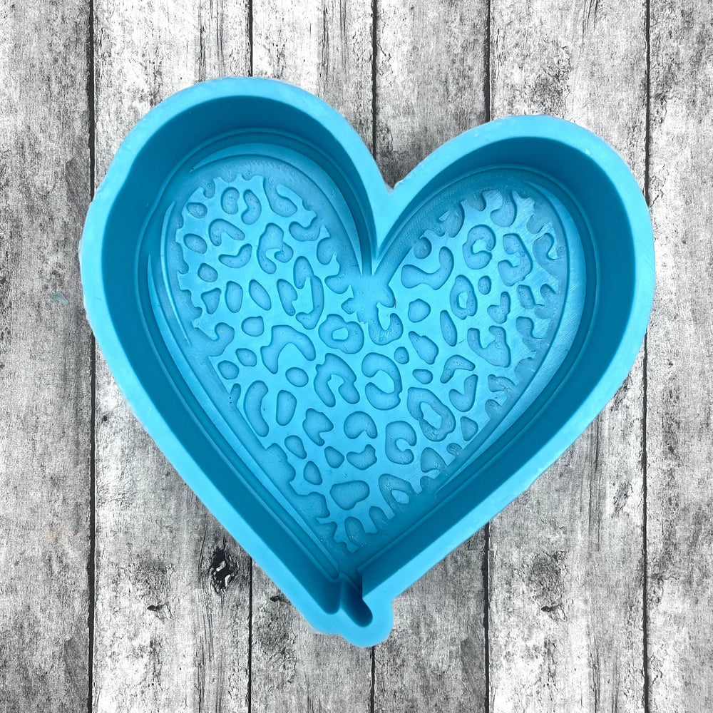 Leopard Heart Silicone Mold