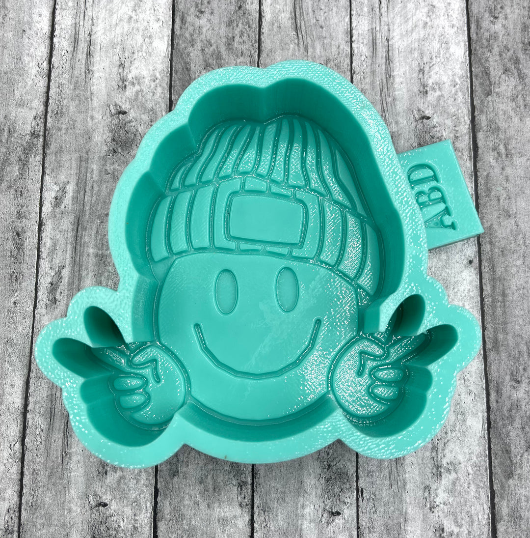 Smiley with Hat Freshie Silicone Mold