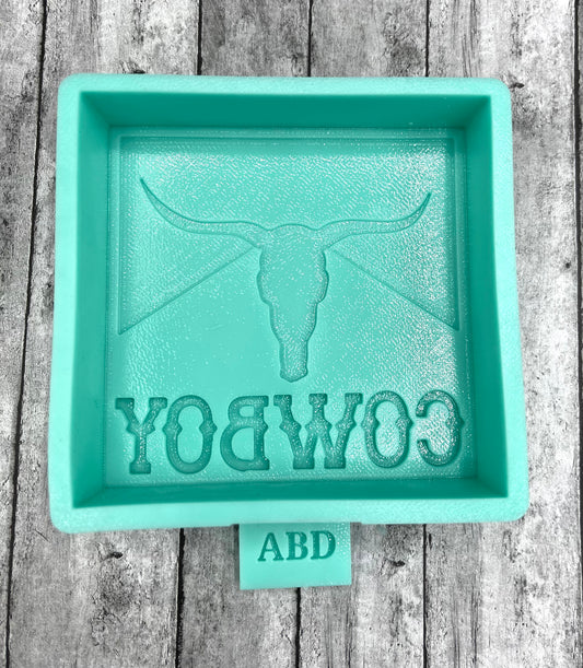 Cowboy Square Freshie Mold