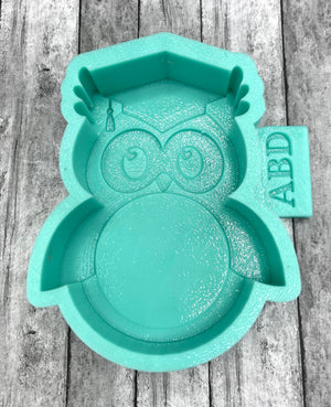 Graduation Cardstock Owl Freshie Silicone Mold