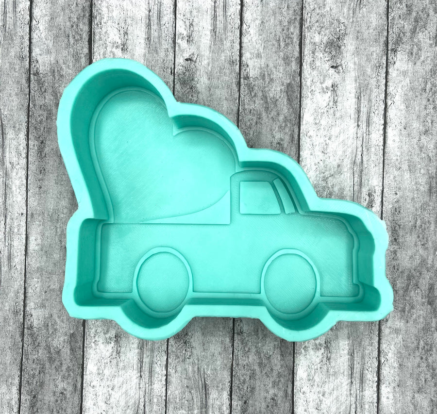 Valentines Heart Truck Silicone Mold