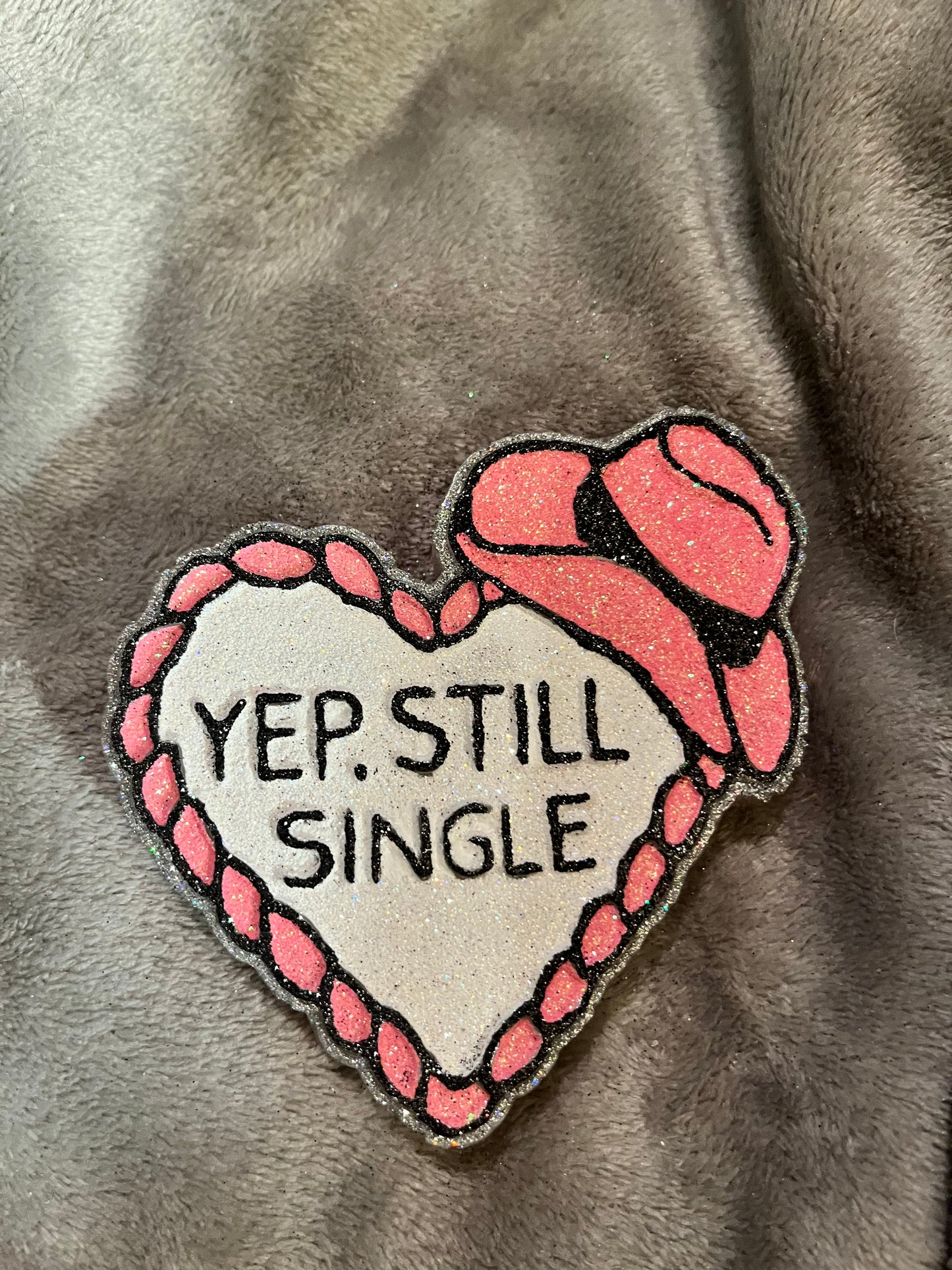 Yep Still Single Heart Freshie Silicone Mold