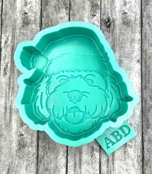 Santa Goldendoodle Freshie Silicone Mold