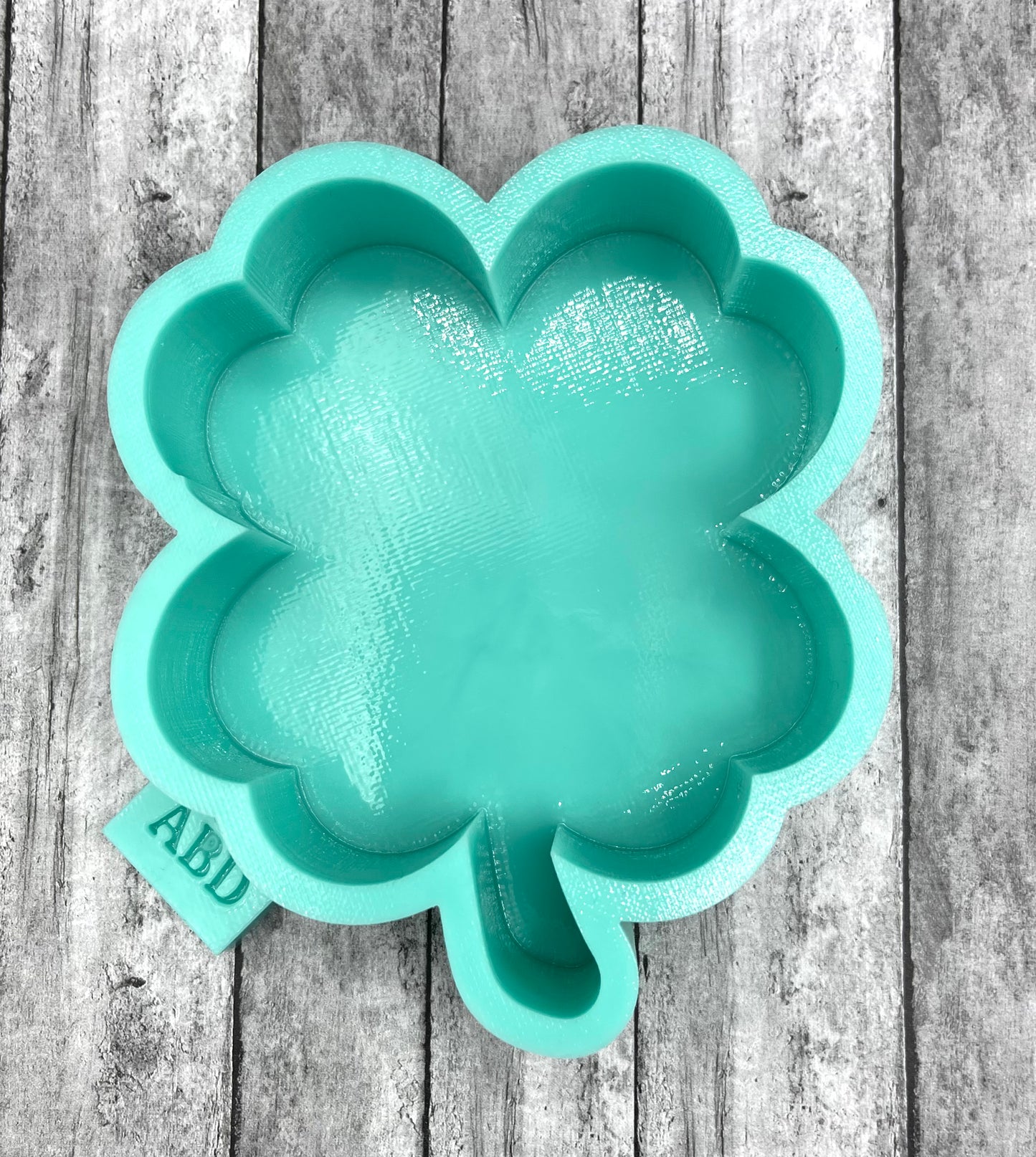 Shamrock Clover Plain Freshie Silicone Mold