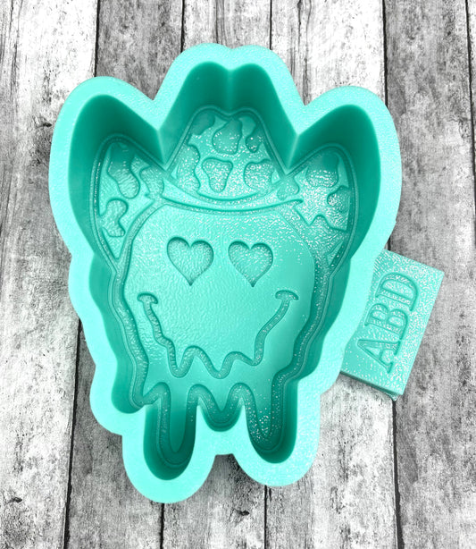 Melting Cowboy Smiley Silicone Mold