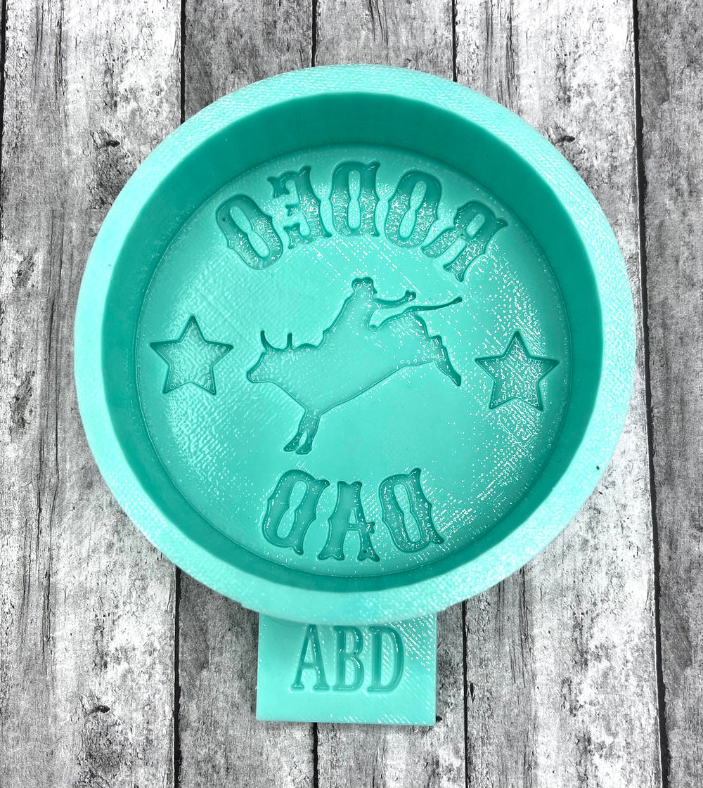 Rodeo Mom Dad Round Freshie Silicone Mold
